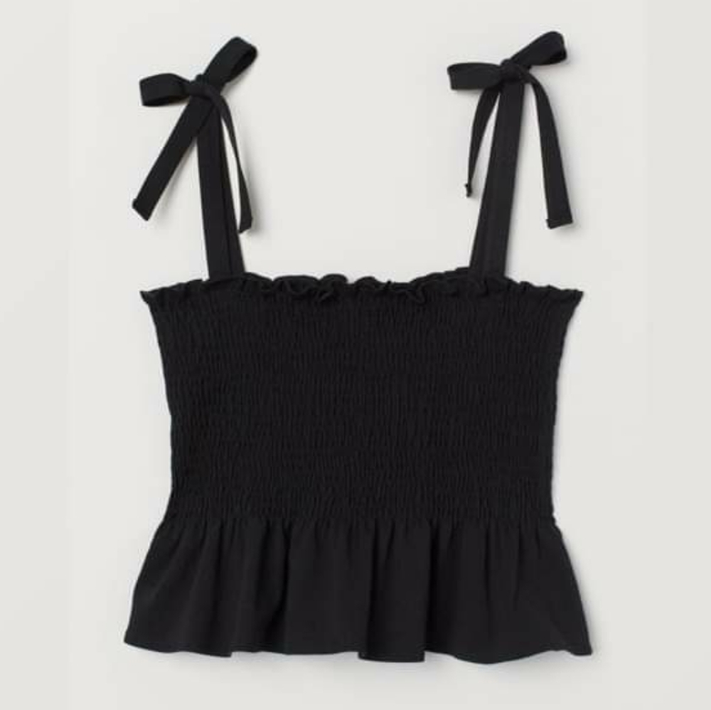 ▫️black bow strap tank▫️